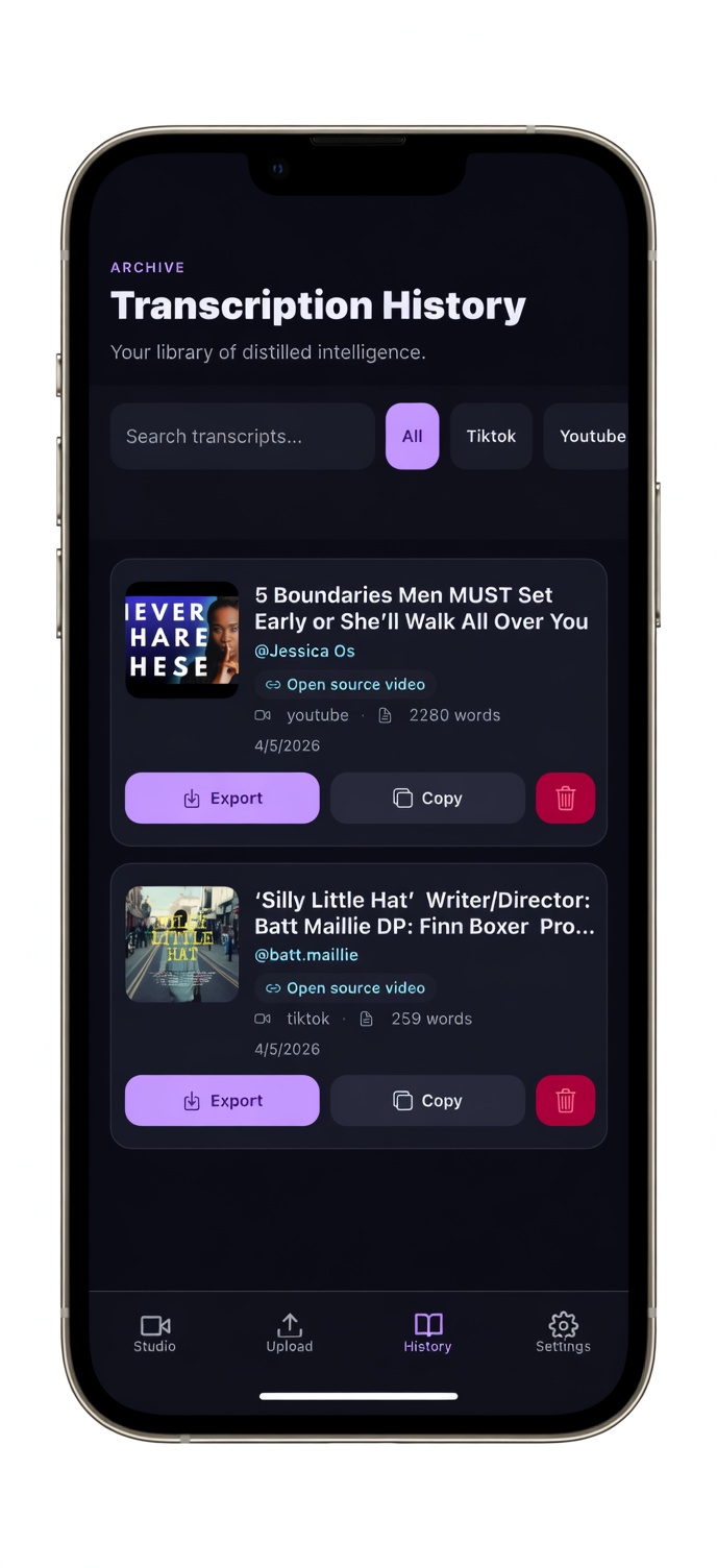 Upload flow in Clipscriber